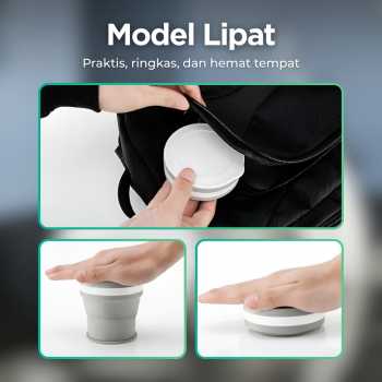 Gambar produk ACEBON Gelas Lipat Silikon Foldable Cup Heat Resistant 350ml - M6