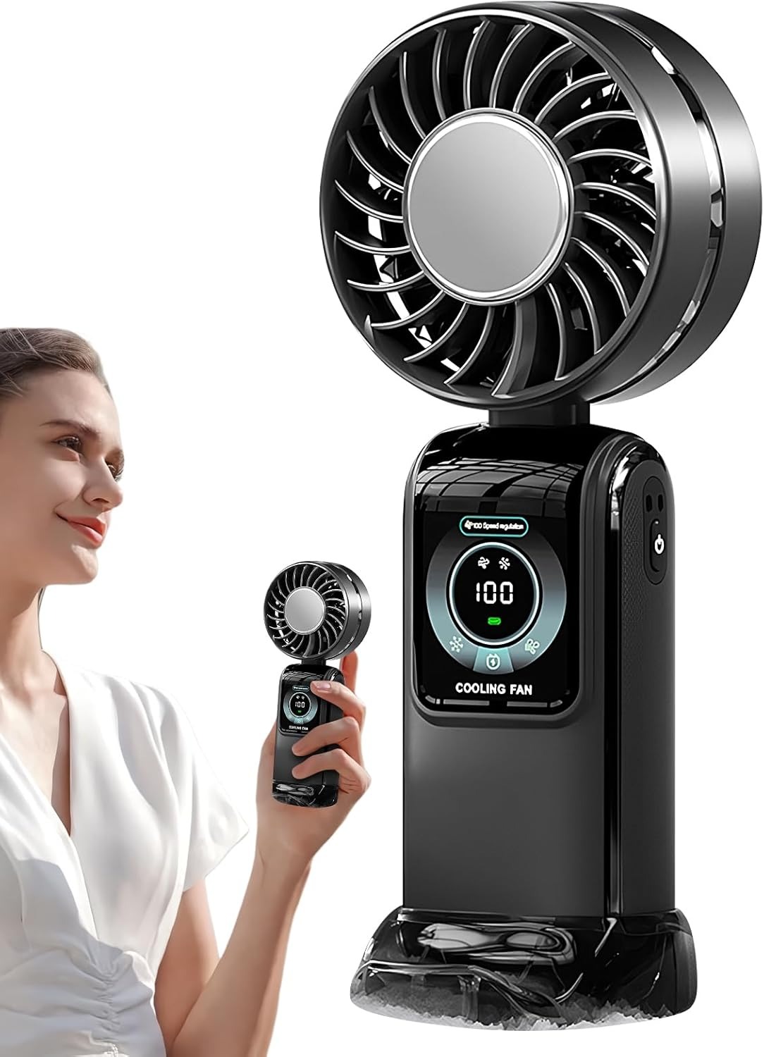 Gambar produk OSBR Kipas Mini Lipat Portable Handheld Folding Fan 3600mAh - OS-100