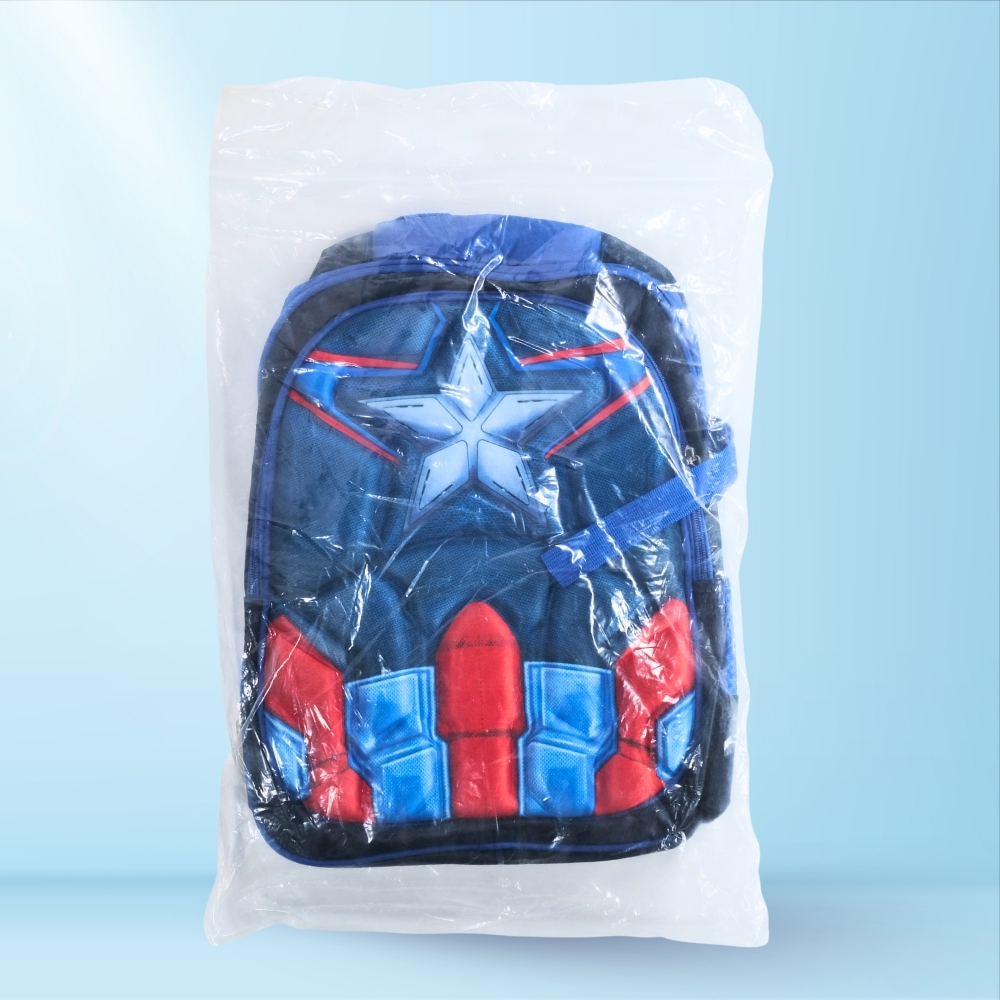 Gambar produk JINMA HONGJIA Tas Sekolah Anak Karakter Kartun Captain America S - KKH001