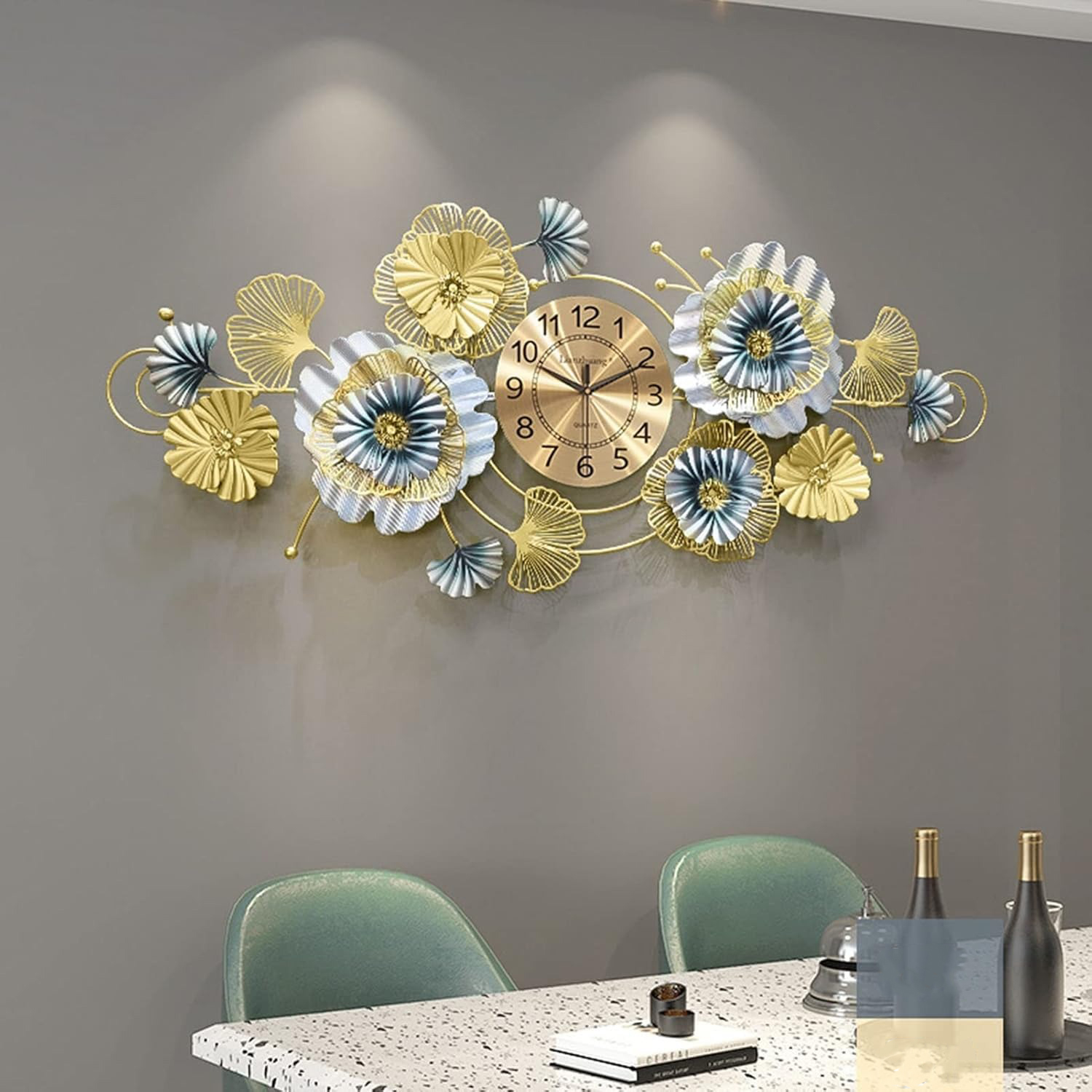 Gambar produk TaffHOME Jam Dinding Quartz Luxury European BAOCE Movement 6168 60cm - 29209BL