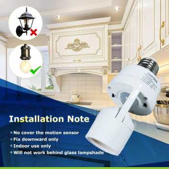 Gambar produk TaffLED Fitting Lampu Bohlam Sensor PIR Adjustable Timer 40W E27 - GG117