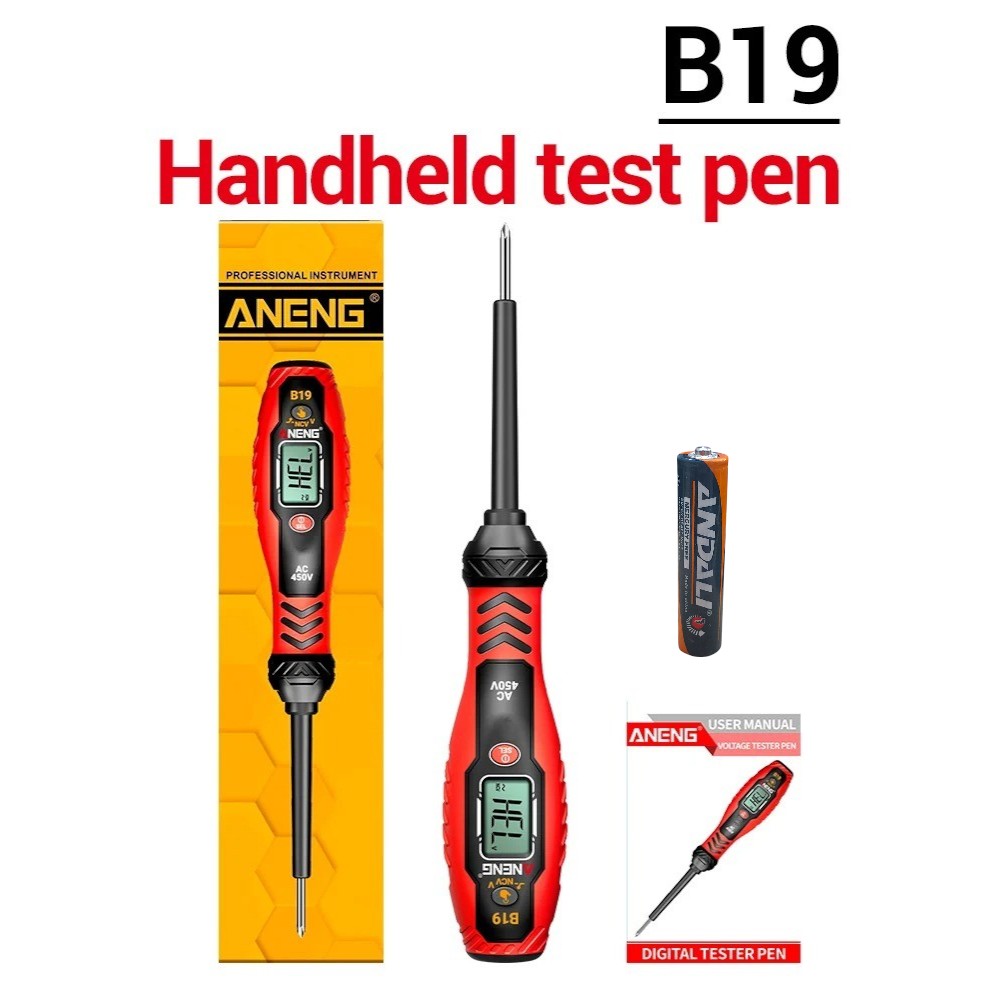 Gambar produk ANENG Obeng Tespen Tester Pen Non Contact Digital Display Alarm Plus - B19