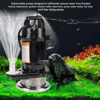 Gambar produk Merion Pompa Air Submersible Water Pump Stainless Steel 220V 370W - QDX3