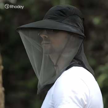 Gambar produk Rhodey Topi Rimba Outdoor Anti Mosquito Neck Flap Boonie Hat Nylon - GL017