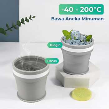 Gambar produk ACEBON Gelas Lipat Silikon Foldable Cup Heat Resistant 350ml - M6