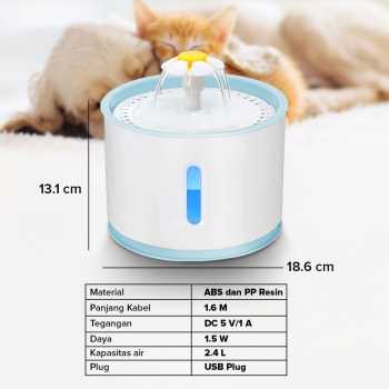 Gambar produk BaoRun Water Dispenser Fountain Tempat Minum Anjing 2.4L - DR008