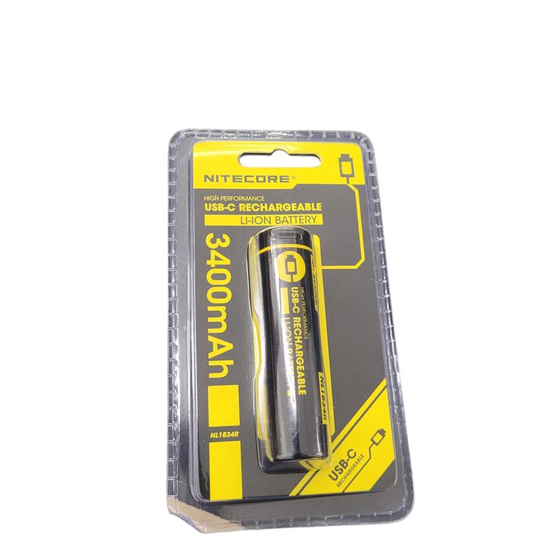 Gambar produk NITECORE Baterai Rechargeable 18650 Li-Ion 3.7V 3400mAh 1 PCS - NL1834R