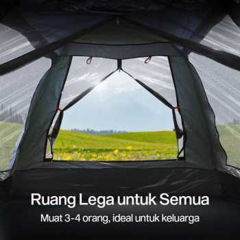 Gambar produk WolFAce Tenda Camping Lipat Otomatis 3-4 Orang Single Layer Waterproof - SMF828