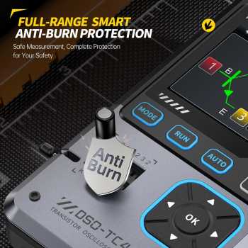 Gambar produk FNIRSI Osiloskop Digital Oscilloscope 3in1 Transistor Signal Generator - DSO-TC4