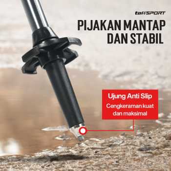 Gambar produk TaffSPORT Tongkat Hiking Lipat Trekking Pole Aluminium Alloy 120 cm - Z1802