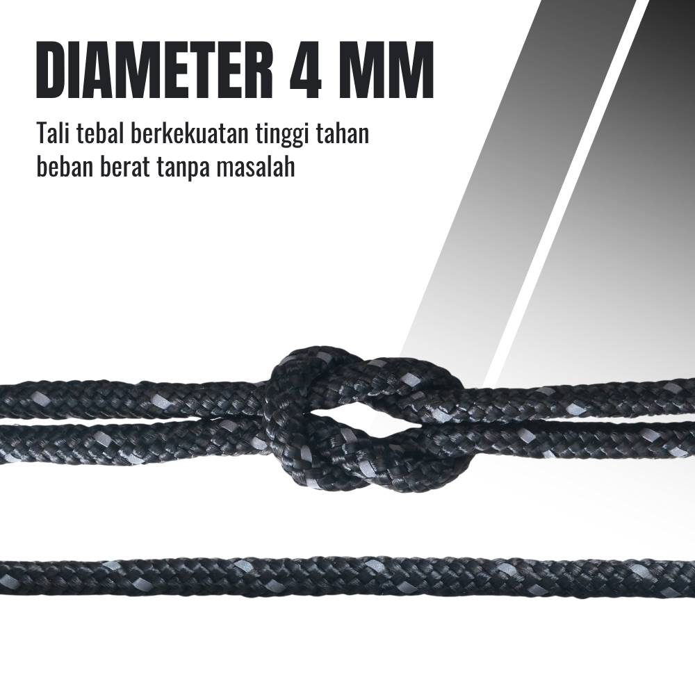 Gambar produk RayMING Tali Paracord Tali Tenda Climbing Rope 4M 4 Roll - RY1A