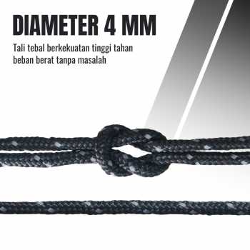 Gambar produk RayMING Tali Paracord Tali Tenda Climbing Rope 4M 4 Roll - RY1A
