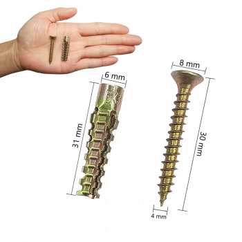 Gambar produk NURH Sekrup Fischer Self Drilling Drywall Anchor with Screws M4 20PCS - SDS-A