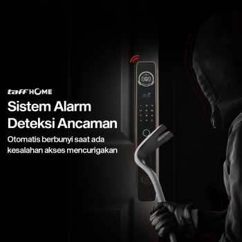 Gambar produk TaffHOME Smart Door Lock Fingerprint 3D Face Recognition Card Xhome - X5