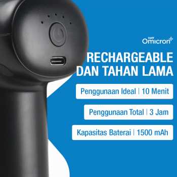 Gambar produk TaffOmicron Alat Pijat Elektrik Pundak Punggung Massage Gun 4 Head - JM05S