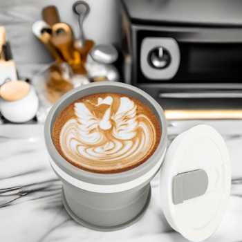 Gambar produk ACEBON Gelas Lipat Silikon Foldable Cup Heat Resistant 350ml - M6