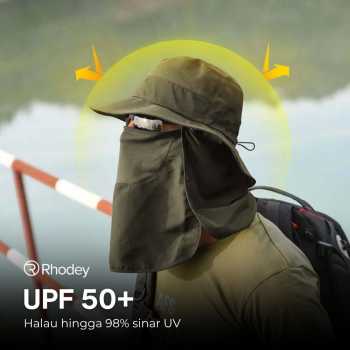 Gambar produk Rhodey Topi Rimba Outdoor Anti UV Waterproof Boonie Hat Nylon - GL012