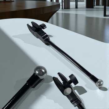 Gambar produk TaffSTUDIO Stand Holder Mikrofon Boom Arm Lazypod with Phone Holder - AK-V7