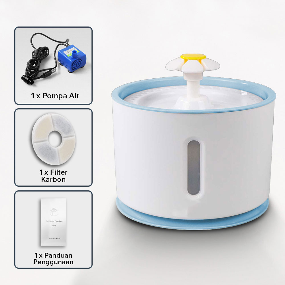 Gambar produk BaoRun Water Dispenser Fountain Tempat Minum Anjing 2.4L - DR008