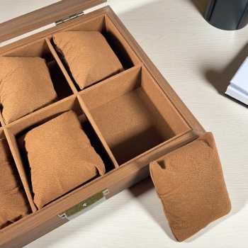 Gambar produk WBOX Kotak Jam Tangan Storage Organizer Wooden Elegant Watch Box 6 Slot - SKW148/SKW147