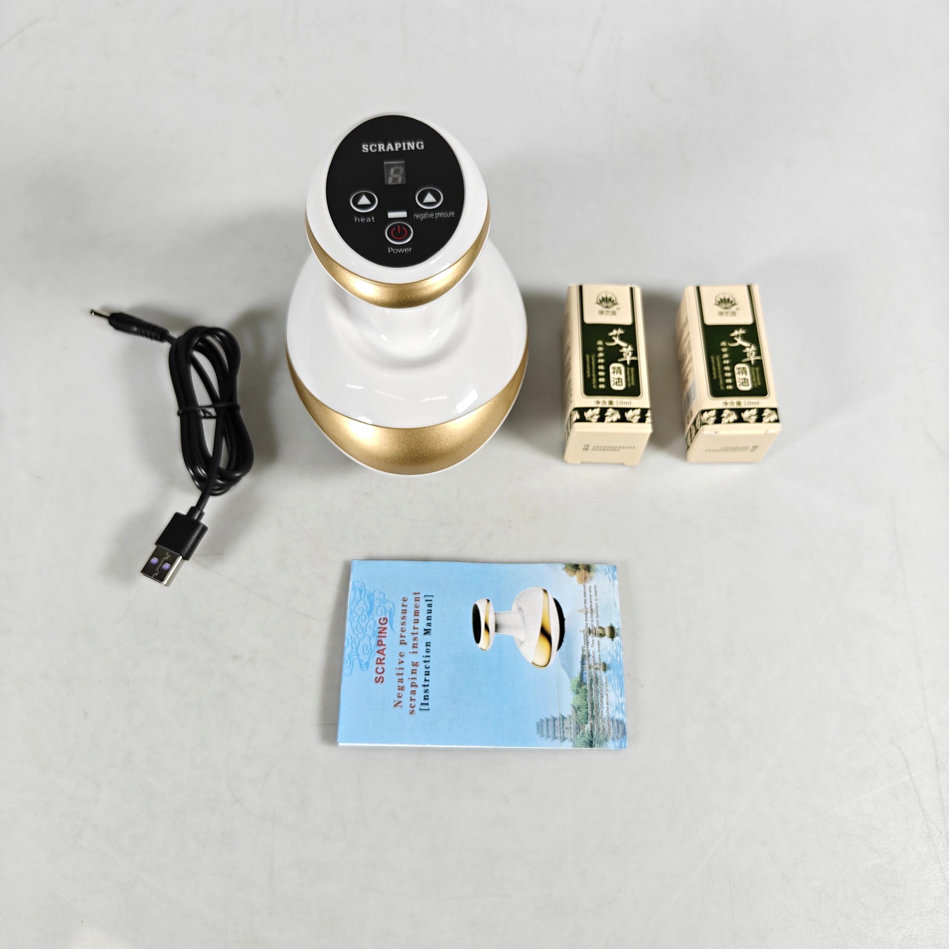 Gambar produk PAQIN Alat Pijat Bekam Electric Massage Body Cupping Scraping GuaSha - 001I
