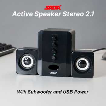 Gambar produk SADA Active Speaker Stereo 2.1 with Subwoofer and USB Power - D-202