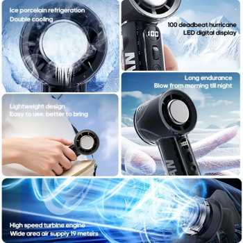 Gambar produk IFAN Kipas Mini Genggam Portable Kompres Dingin Handheld Fan 3000mAh - Q4