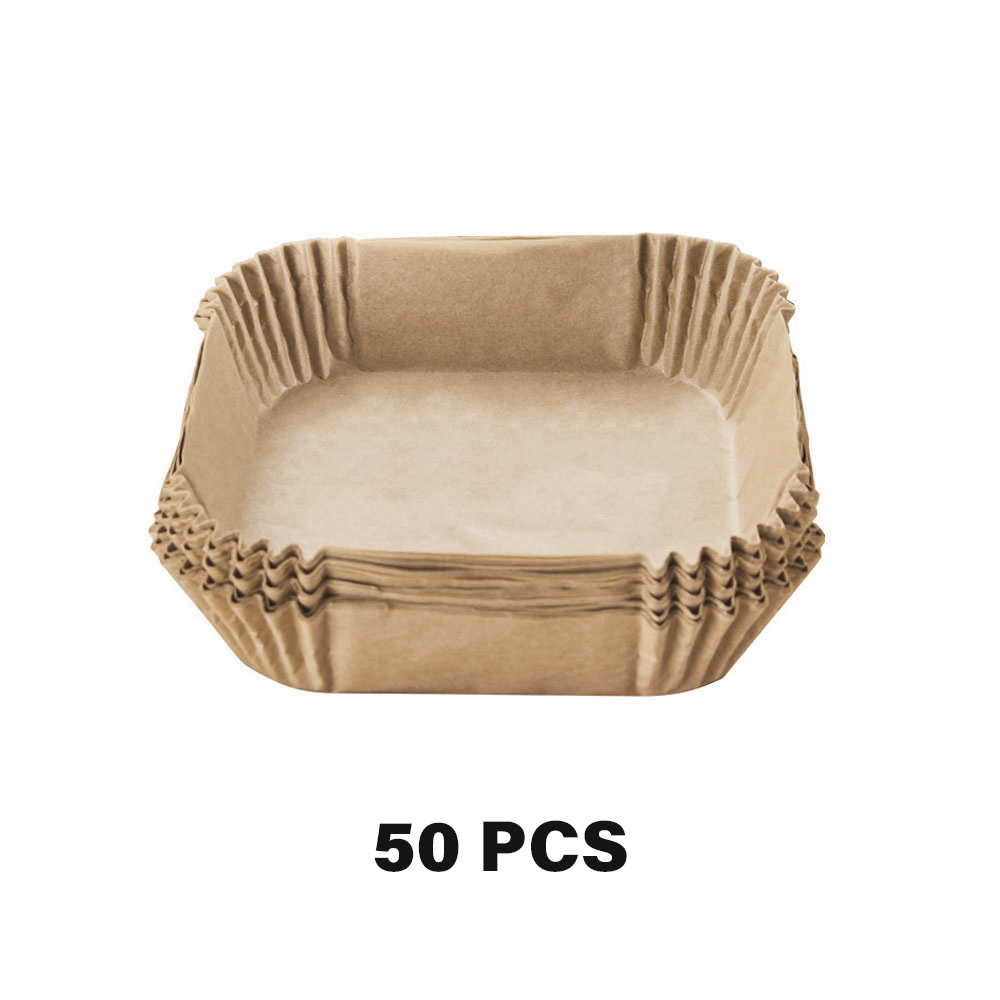Gambar produk One Two Cups Kertas Alas Air Fryer Paper Liner Non Stick 50 PCS 16cm - MJ5