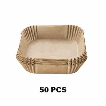 Gambar produk One Two Cups Kertas Alas Air Fryer Paper Liner Non Stick 50 PCS 16cm - MJ5