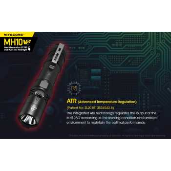 Gambar produk NITECORE Senter CREE XP-L2 V6 LED IP68 1200 Lumens - MH10 V2
