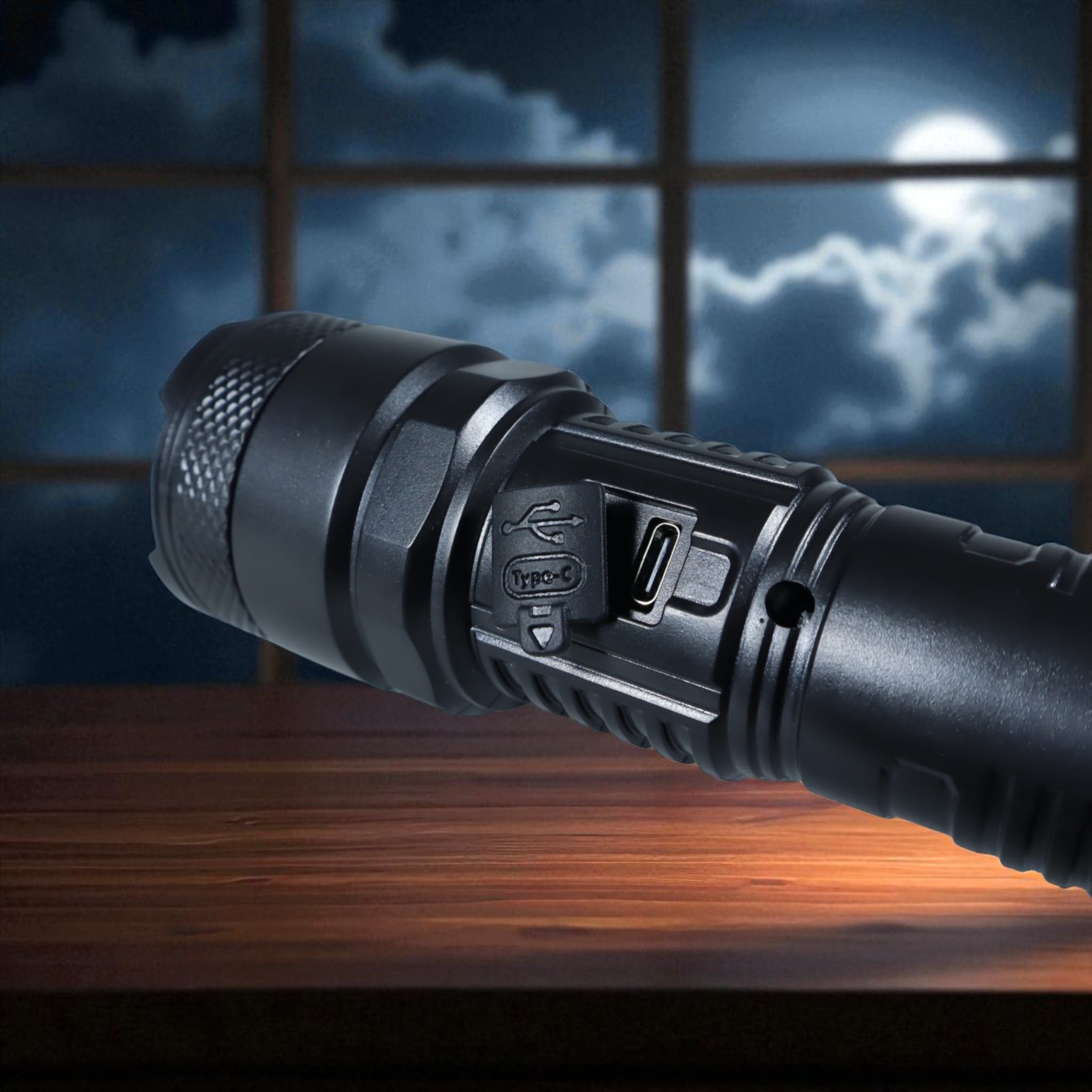 Gambar produk XIWANGFIRE Senter LED XPE 3030 COB Flashlight USB Rechargeable 400mAh - S65