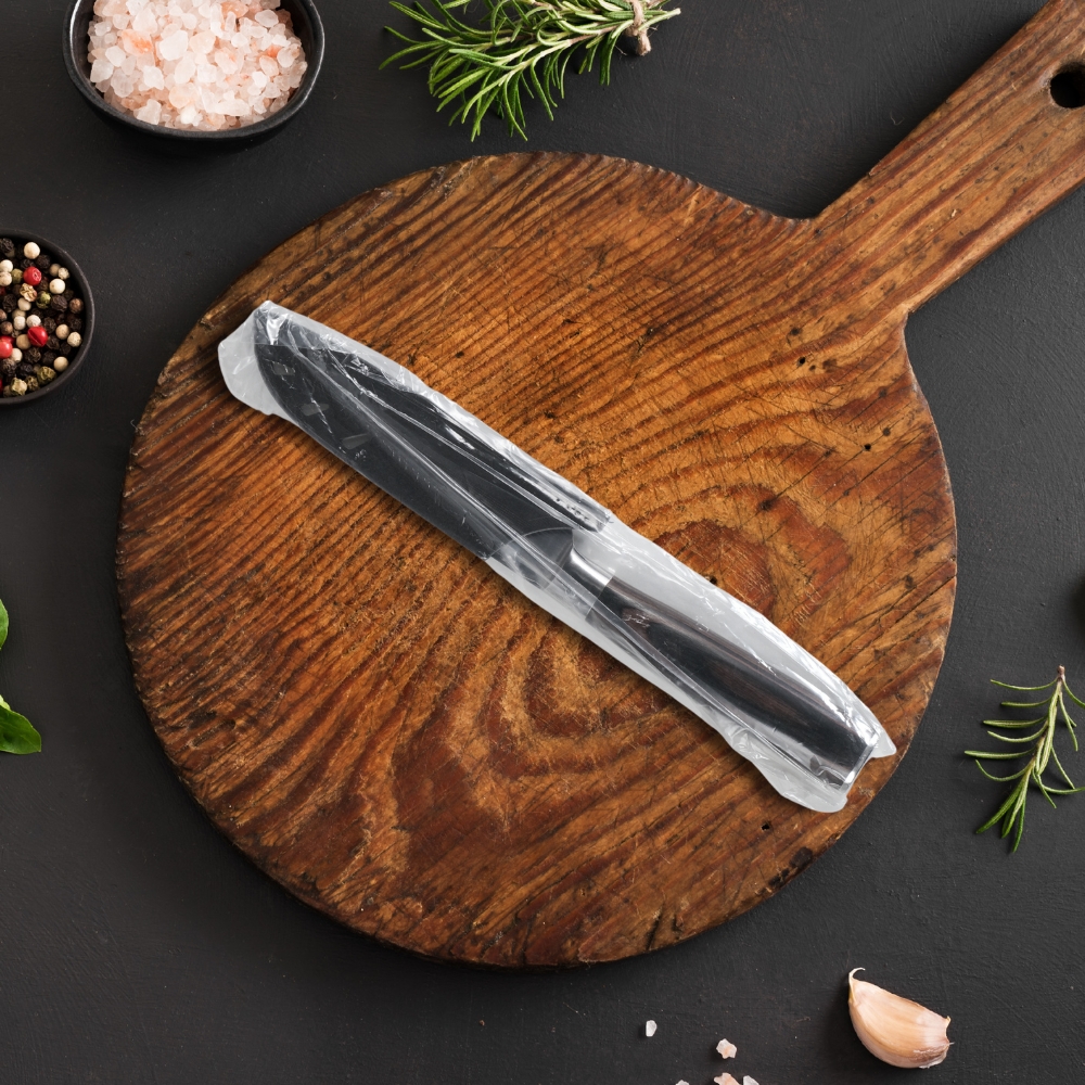 Gambar produk XITUO Pisau Dapur Daging Serbaguna Damascus Pattern Stainless Steel 5 Inch Santoku Knife