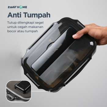 Gambar produk TaffHOME Kotak Makan Lunch Box Stainless Steel 3 Grid 1L - OU1000