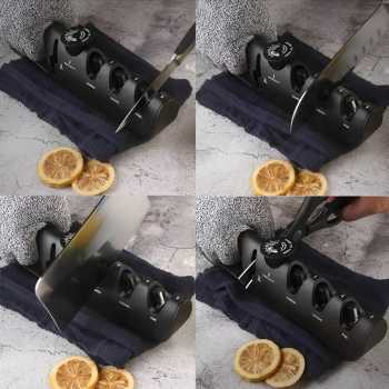 Gambar produk WAK Pengasah Pisau Dapur 4in1 Gunting Knife Sharpener Profesional - WK2003C