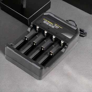 Gambar produk Taffware Charger Baterai 4 Slot 14500 18350 18650 Li-Ion with LED - MS-5D84A