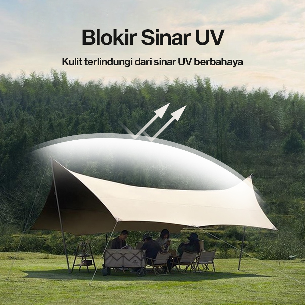Gambar produk Joly Well Flysheet Terpal Tenda Camping Waterproof Anti UV 5.4x3.2M - S-T138