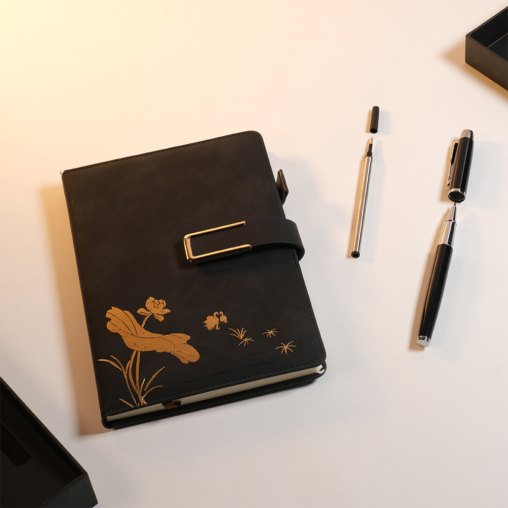 Gambar produk Toddi Set Buku Jurnal Leather Notebook Diary 80GSM 200 Halaman - JG663