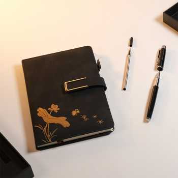 Gambar produk Toddi Set Buku Jurnal Leather Notebook Diary 80GSM 200 Halaman - JG663