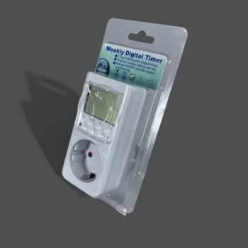Gambar produk MAHNUA Digital Timer Switch 24 Jam Stop Kontak EU Plug 230V 3600W - ET01A-GR