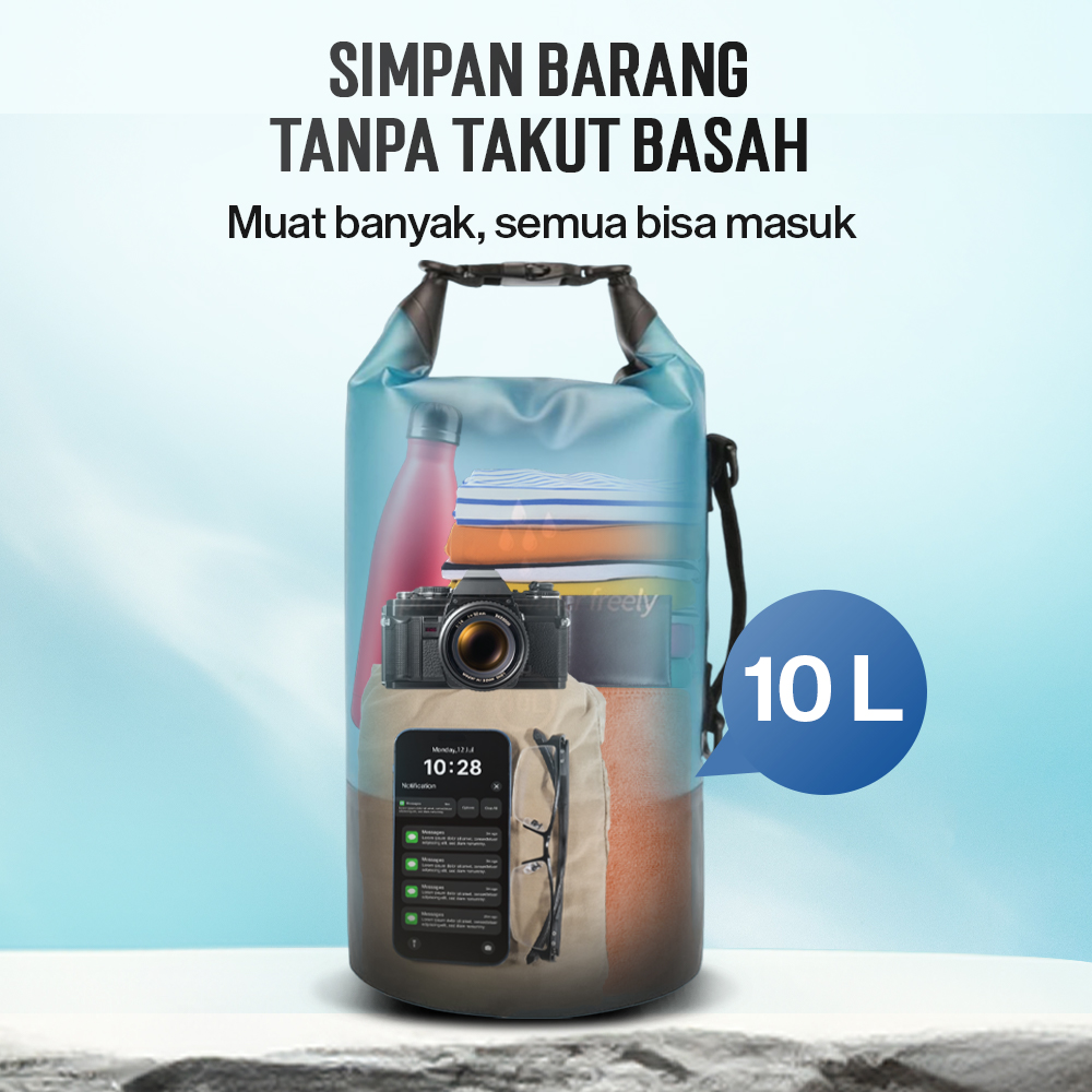 Gambar produk Libingying Tas Outdoor Waterproof Bucket Dry Bag 10L - DB51