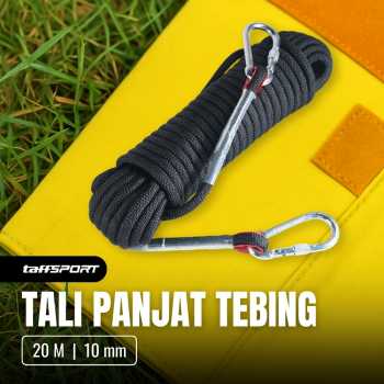 TaffSPORT Tali Paracord Panjat Tebing Climbing Rope 10mm Steel Buckle - P4