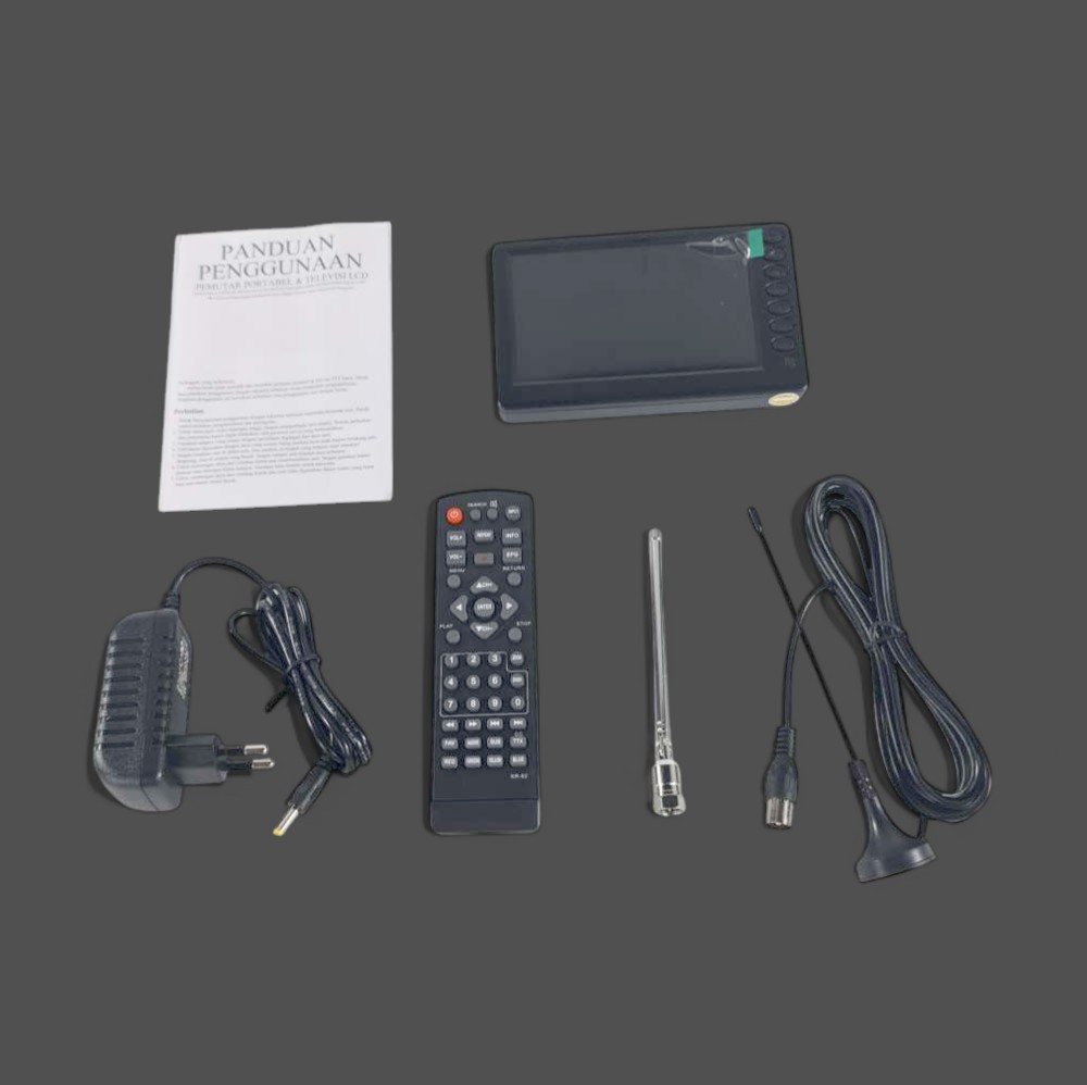 Gambar produk Taffware Portable HD TV Monitor 5 Inch DVB-T2 + Analog - D5