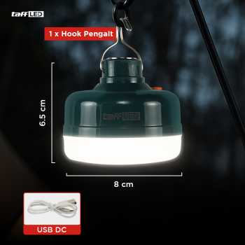 Gambar produk TaffLED Lampu LED Camping Gantung Waterproof Cool White 1200mAh 12W - V51