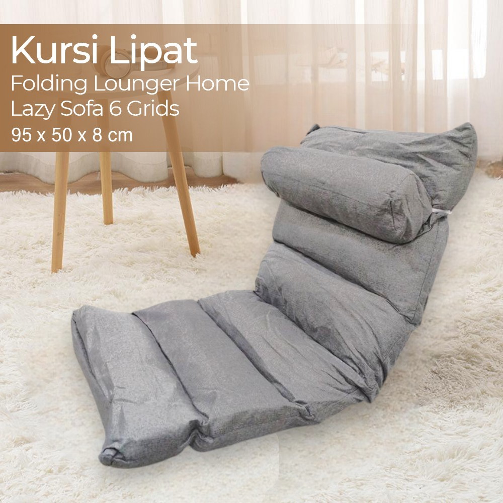 Gambar produk Vieruodis Kursi Lipat Folding Lounger Home Lazy Sofa 6 Grids - VDS14