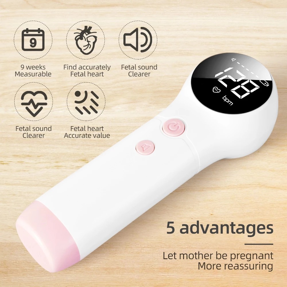 Gambar produk IFD Alat Deteksi Jantung Janin Fetal Doppler Heartrate Monitor - U8-25