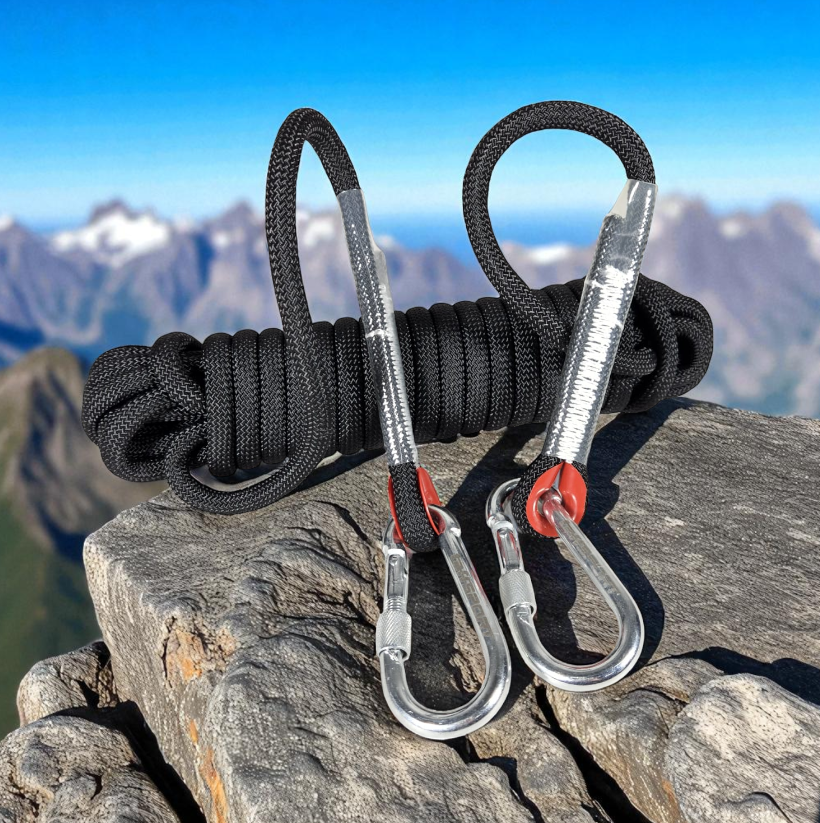 Gambar produk TaffSPORT Tali Paracord Panjat Tebing Climbing Rope 10mm Steel Buckle 10M - P4