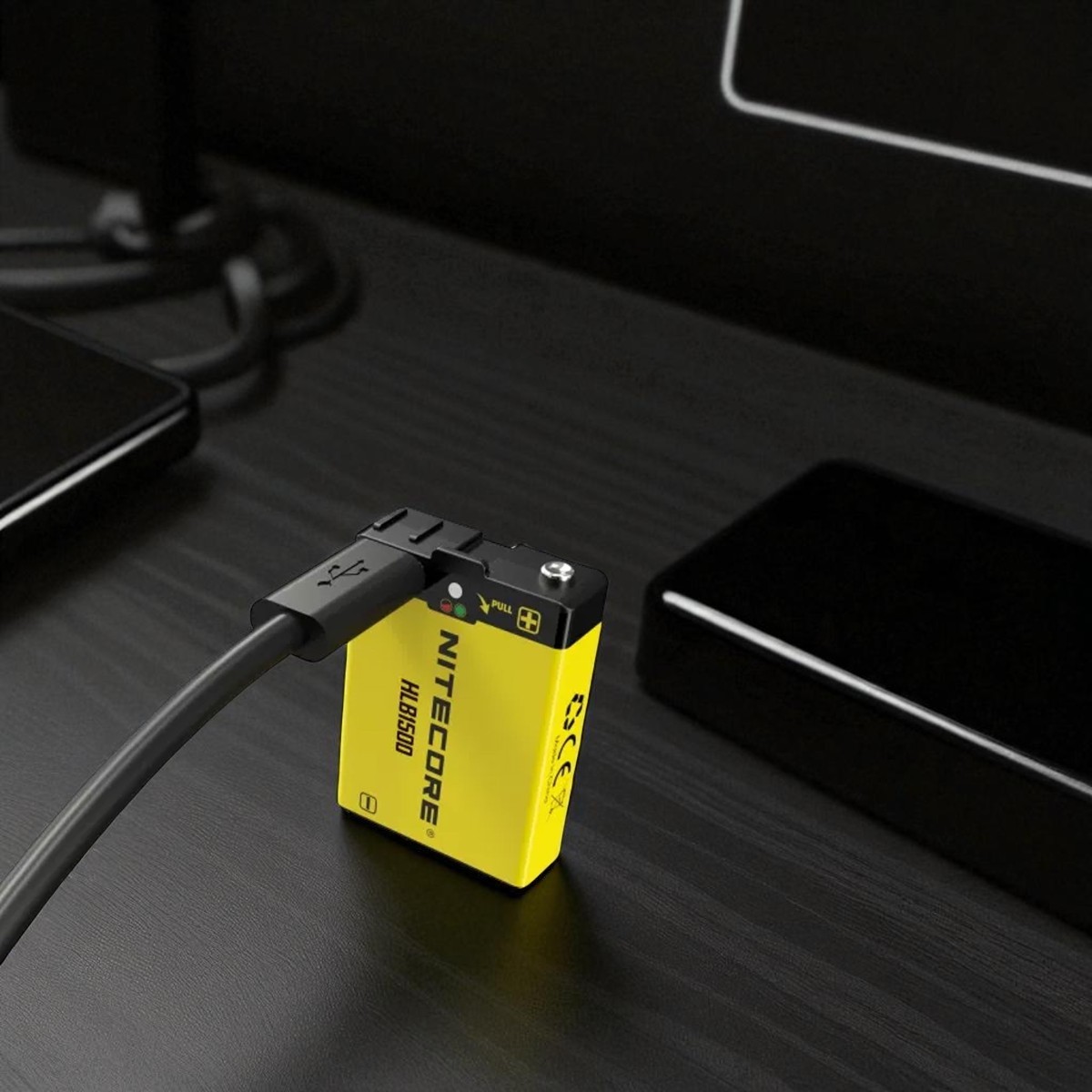 Gambar produk Nitecore Battery Pack Rechargeable USB C 1500mAh for UT27 HA23 UHE - HLB1500
