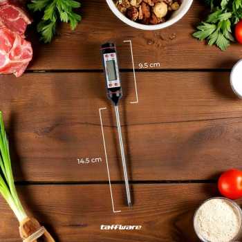 Gambar produk Taffware Termometer Pengukur Suhu Makanan Digital Daging Kopi Susu - TP101