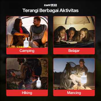 Gambar produk TaffLED Lampu LED Camping Gantung Waterproof Natural White 50W - V-50