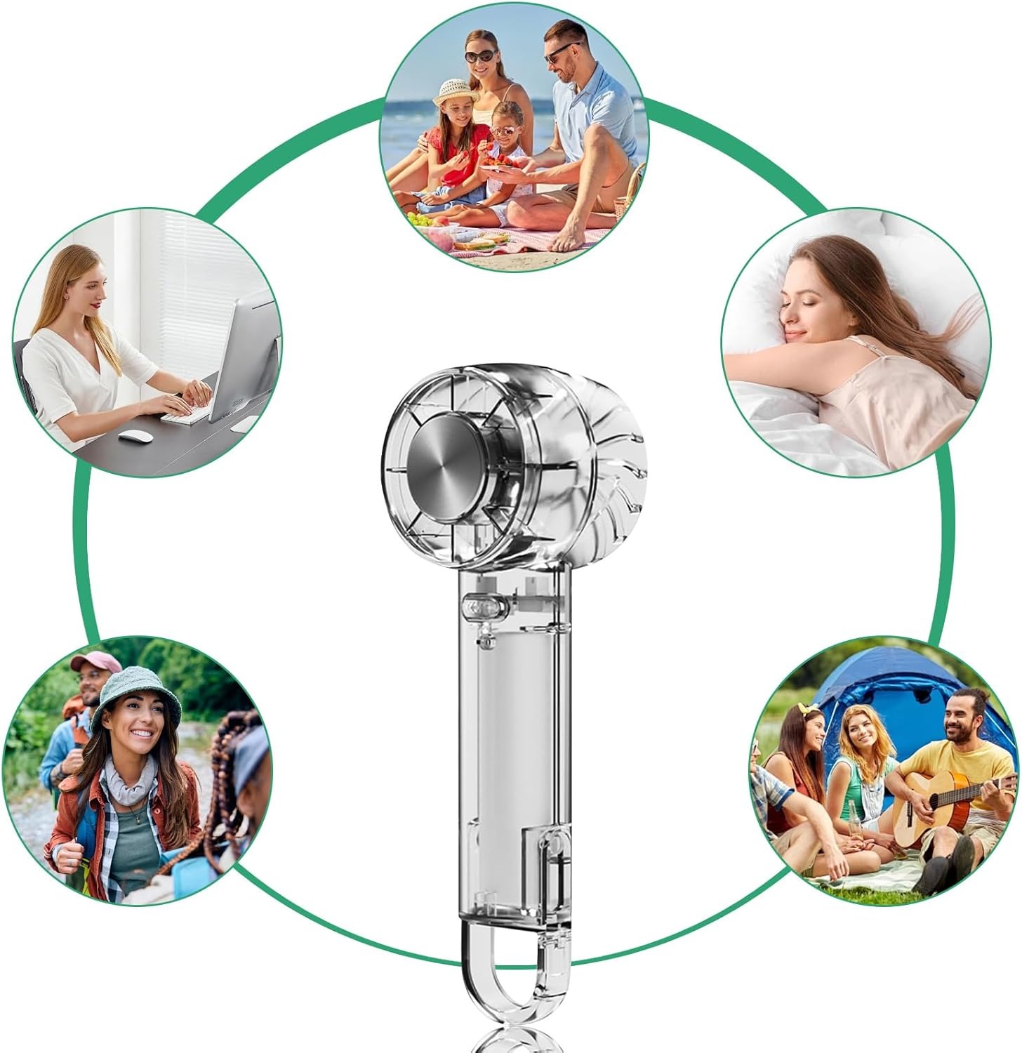 Gambar produk SABAT Kipas Mini Portable Handheld Fan 3 Speed 1200mAh - S-22
